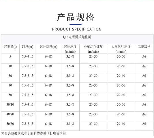 QC型电磁桥式起重机