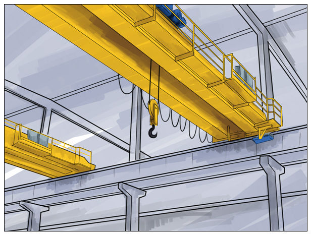 山东德州双梁航车行吊厂家5-10吨行吊细节详情